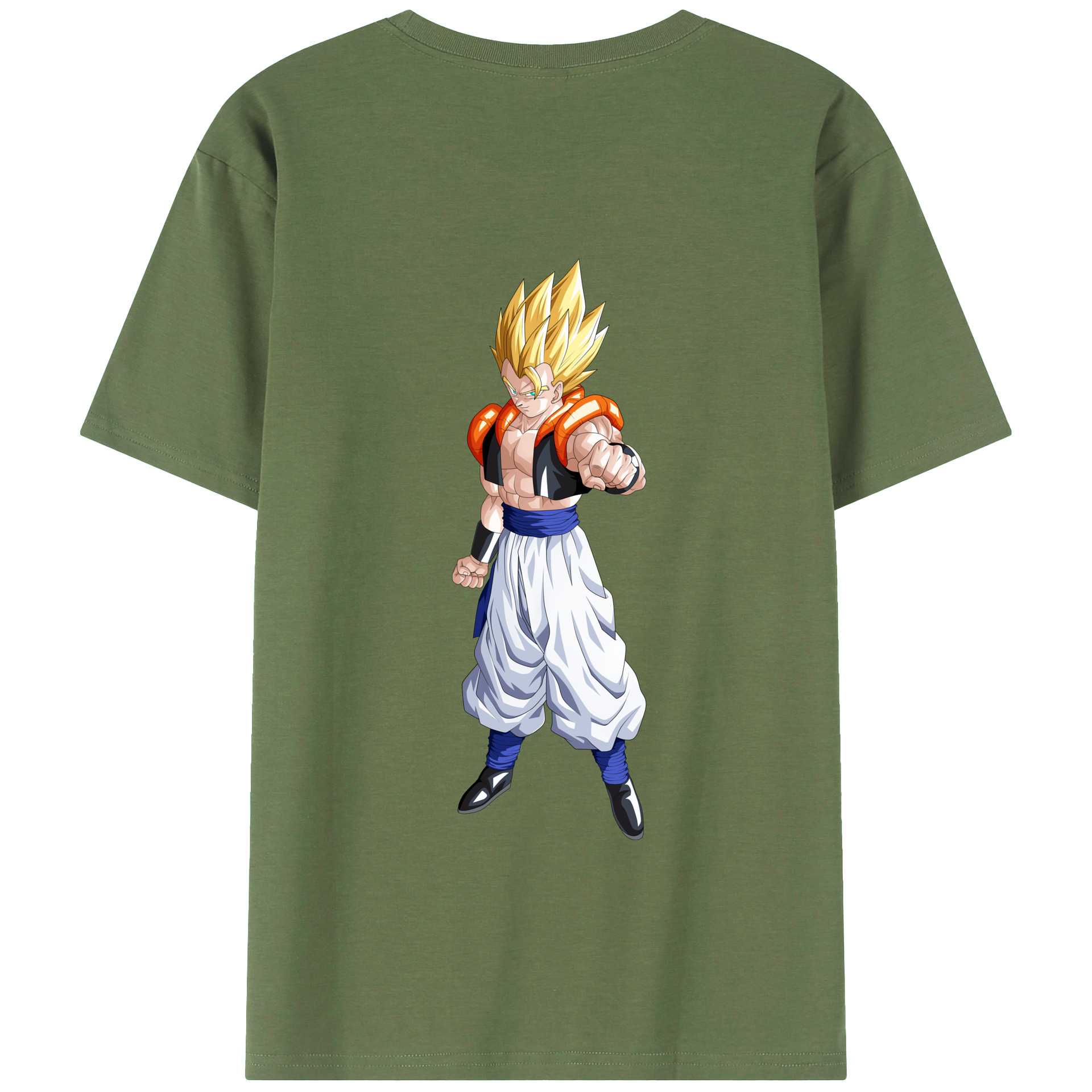 （画像用） ドラゴンボール ベジータ四世（Bejīta Yonsei）DRAGON BALL Vegeta IV 綿100％ メンズ半袖Tシャツ（バックプリント） 通気性